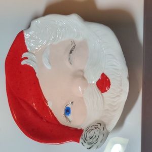 Antique Santa Bowl